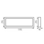 Kanlux 39232 LED панел за открит монтаж BLINGO AIO SRM40W120