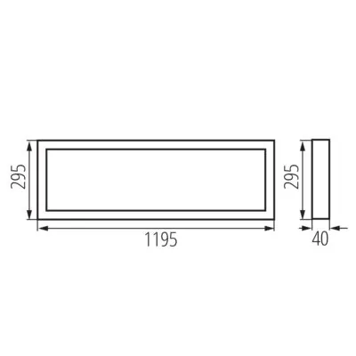 Kanlux 39232 LED панел за открит монтаж BLINGO AIO SRM40W120