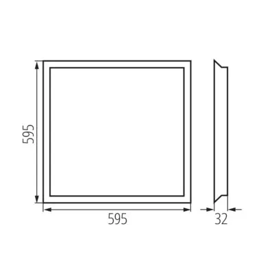 Kanlux 39239 LED панел за скрит монтаж без включено захранване BLINGO UIP 125LM 60NW