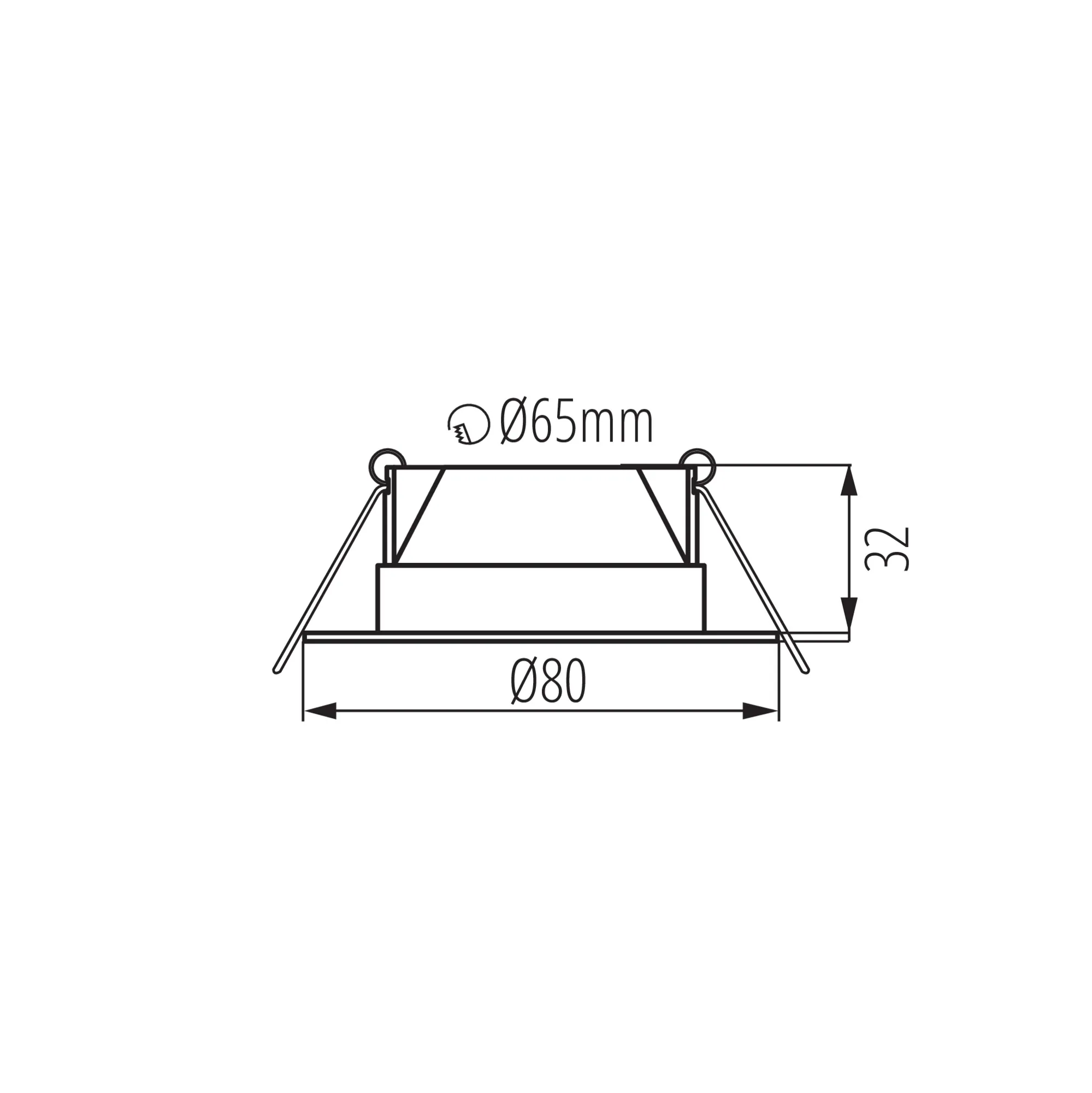 Kanlux 39261 Осветително тяло downlight FIZU CCT W