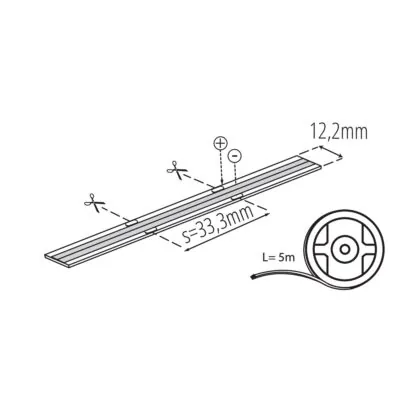 Kanlux 39447 LED лента LCOB 2LINES LCOB2L 28W/M24IP65-NW
