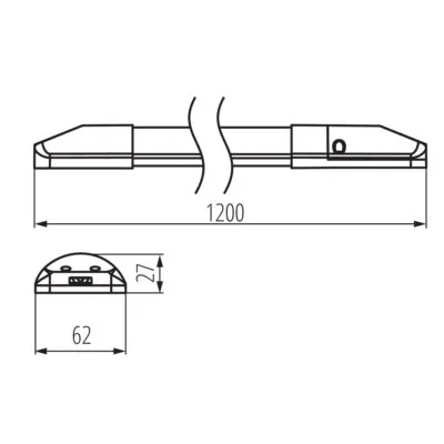 Kanlux 39500 линейно LED осветително тяло NOBEN CCT NOBEN M36W-120-CCT