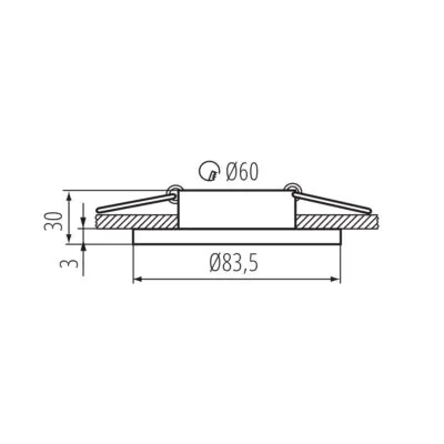 Kanlux 39541 Пръстен на точково осветително тяло TALU IP44 DSO-B