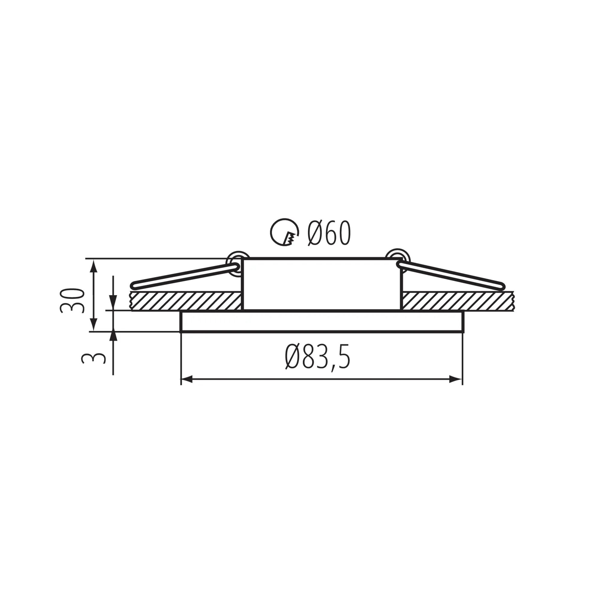 Kanlux 39541 Пръстен на точково осветително тяло TALU IP44 DSO-B