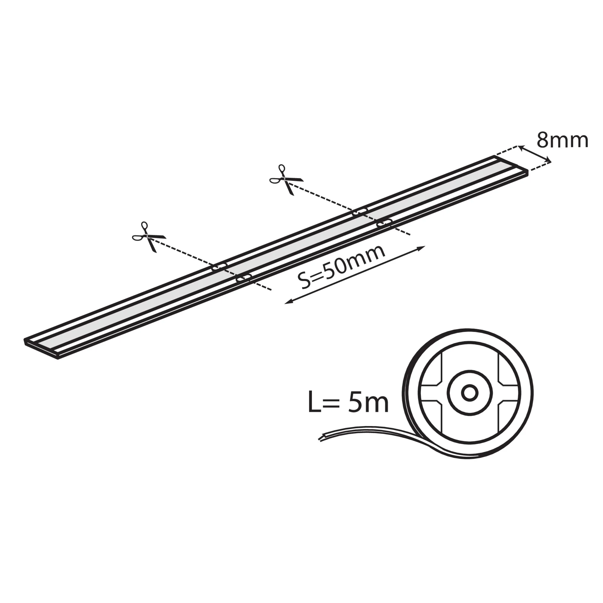 Kanlux 39782 LED лента LCOB 10.5W/M 24IP65-R