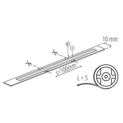 Kanlux 39791 LED лента LCOB DIGITAL 11W/M LCOB D 11W/M24IP65-CW