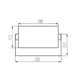 Kanlux 45818 Фасадно осветително тяло XERTO EL 20W B