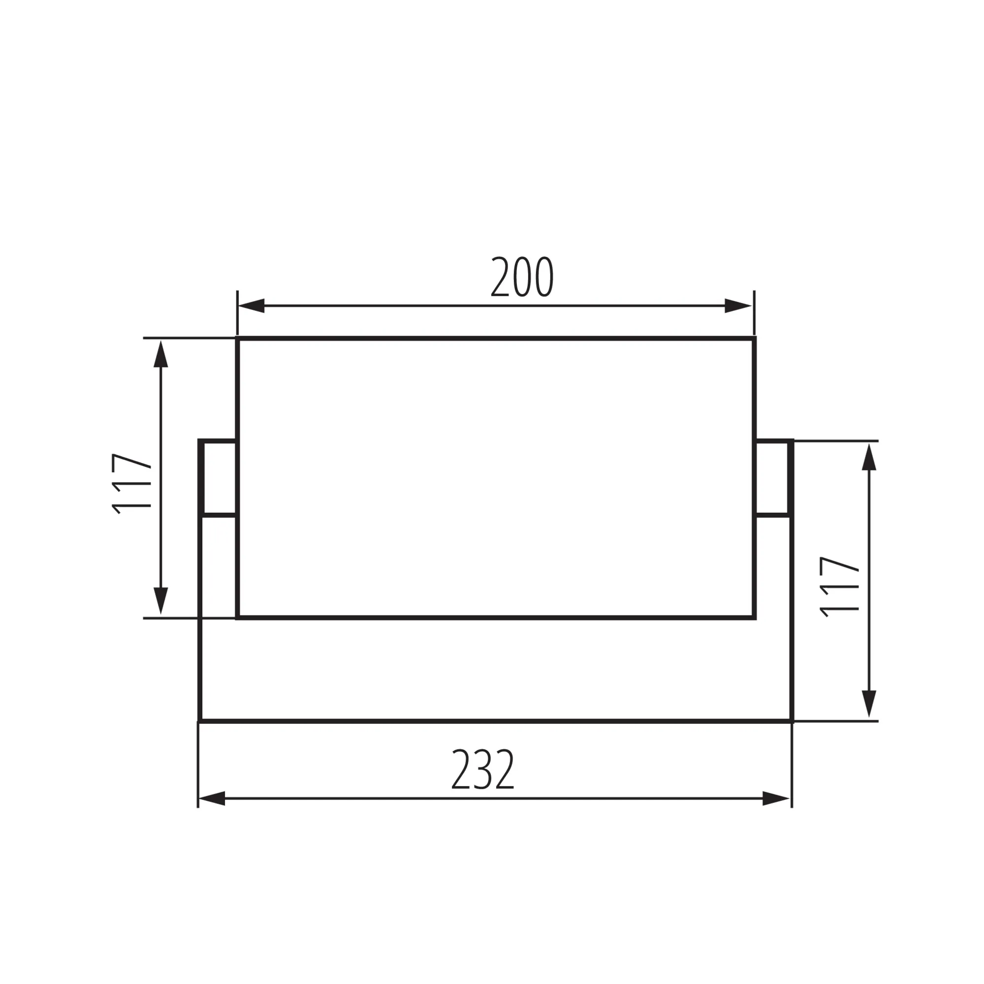 Kanlux 45818 Фасадно осветително тяло XERTO EL 20W B