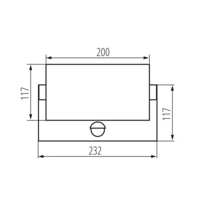Kanlux 45819 Фасадно осветително тяло XERTO EL SE XERTO EL 20W SE B