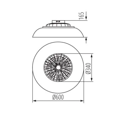 Kanlux 46371 LED плафониера PLAVE PAN CCT+RGB PLAVE PAN60 CCT+RGB B