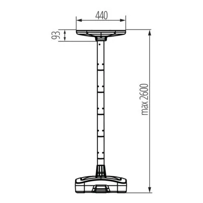 Kanlux 46450 Соларно LED осветително тяло PARENO SLR 25W CCT-B