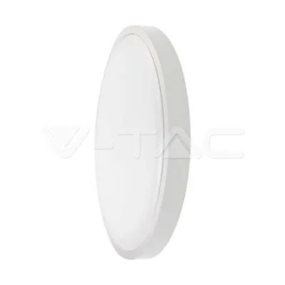 V-TAC VT-76211 30W LED Плафон Кръг Бяла Рамка 3000К IP44