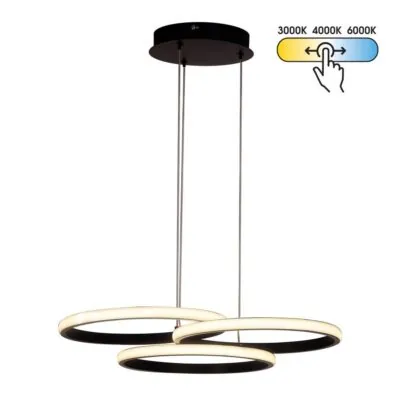 Vivalux VIV005332 LED полилей MEDELIN-P LED 38W черен CCT 3000-4000-6000K