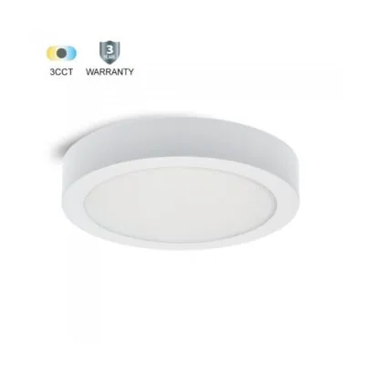 Vito 2027383 LED ПАНЕЛ ЗА ПОВЪРХНОСТЕН МОНТАЖ LARA R 18W 3CCT 3000K 4000K 6500K 1980lm D217 КРЪГЪЛ БЯЛ