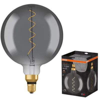 Ledvance 202401505 led лампа vintage 1906 led dim cl globe200 smoke16 4w/818 e27
